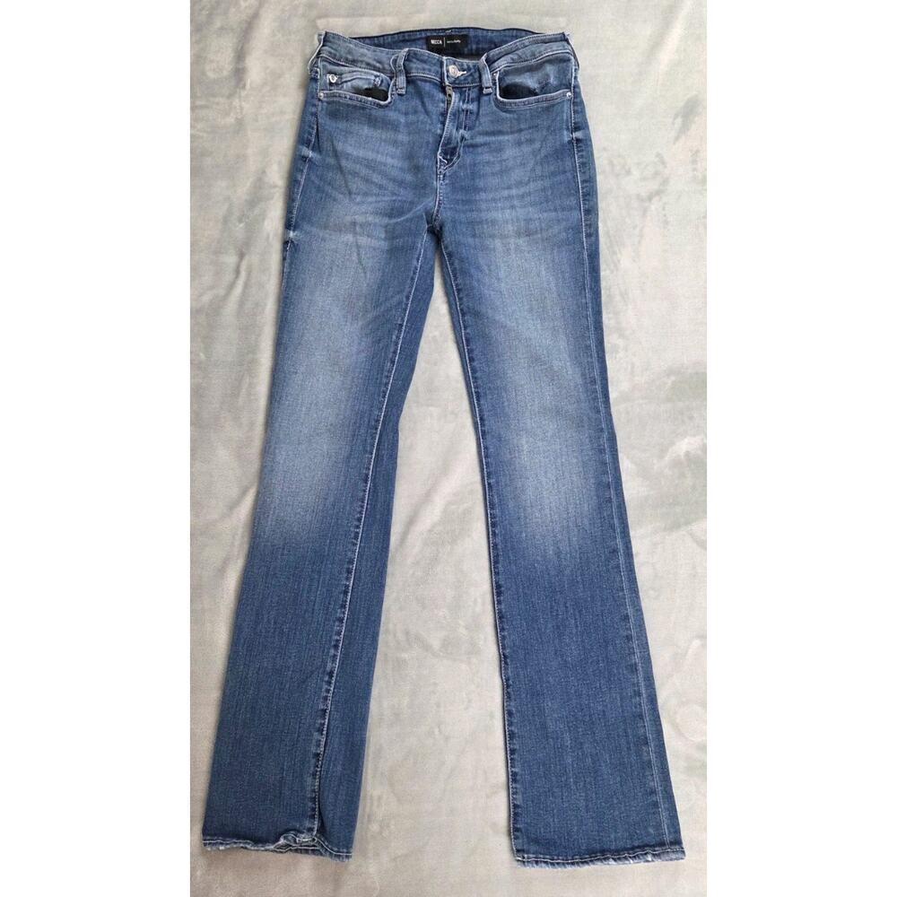 True Religion Becca Mid Rise Bootcut Jeans Womens sz 31 Blue Stretch 31" inseam